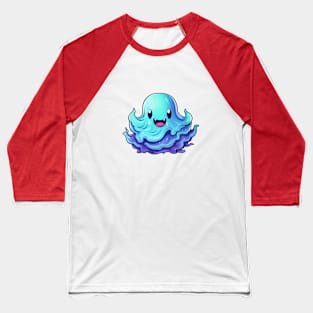 Cute Ghost 002 Baseball T-Shirt